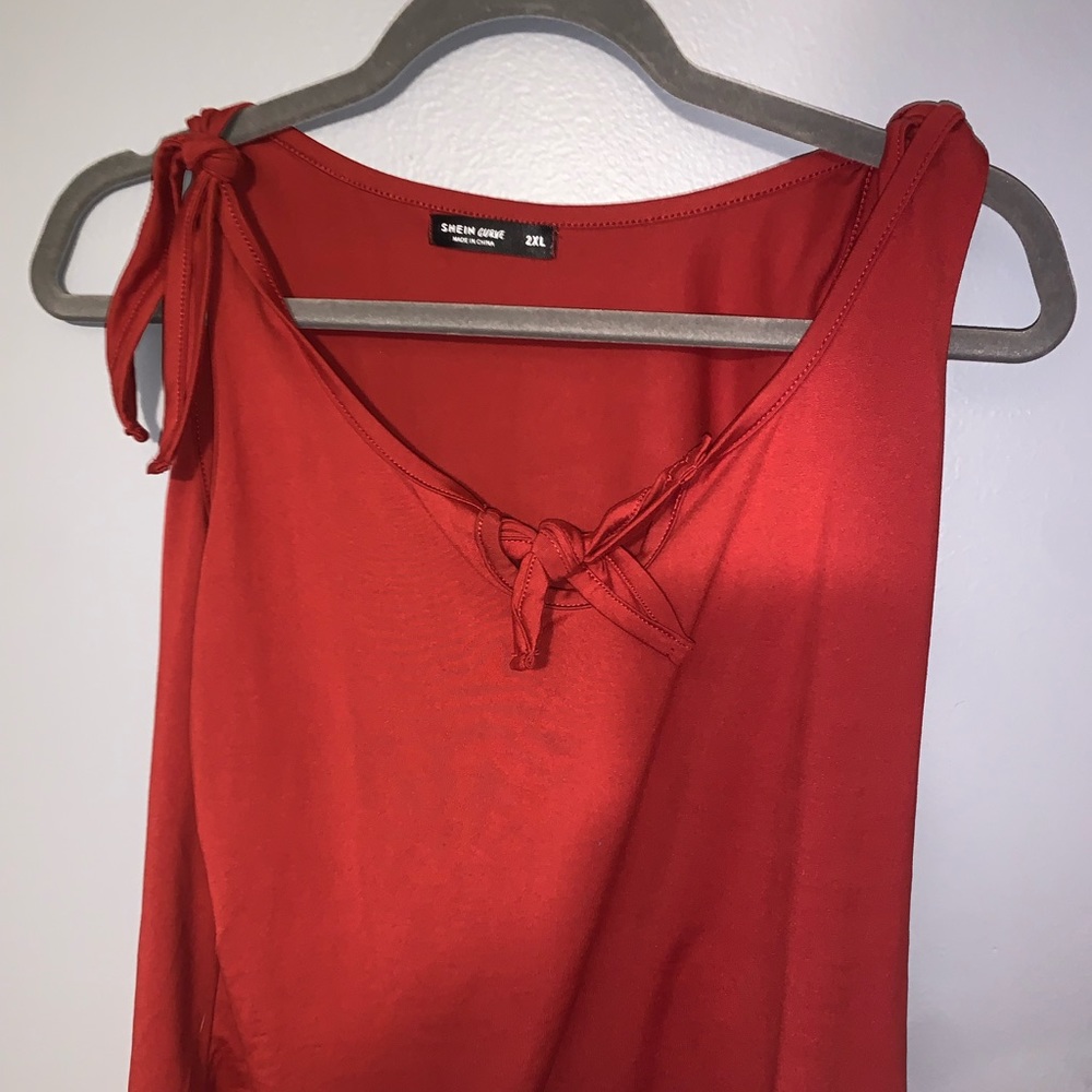 Red tank top